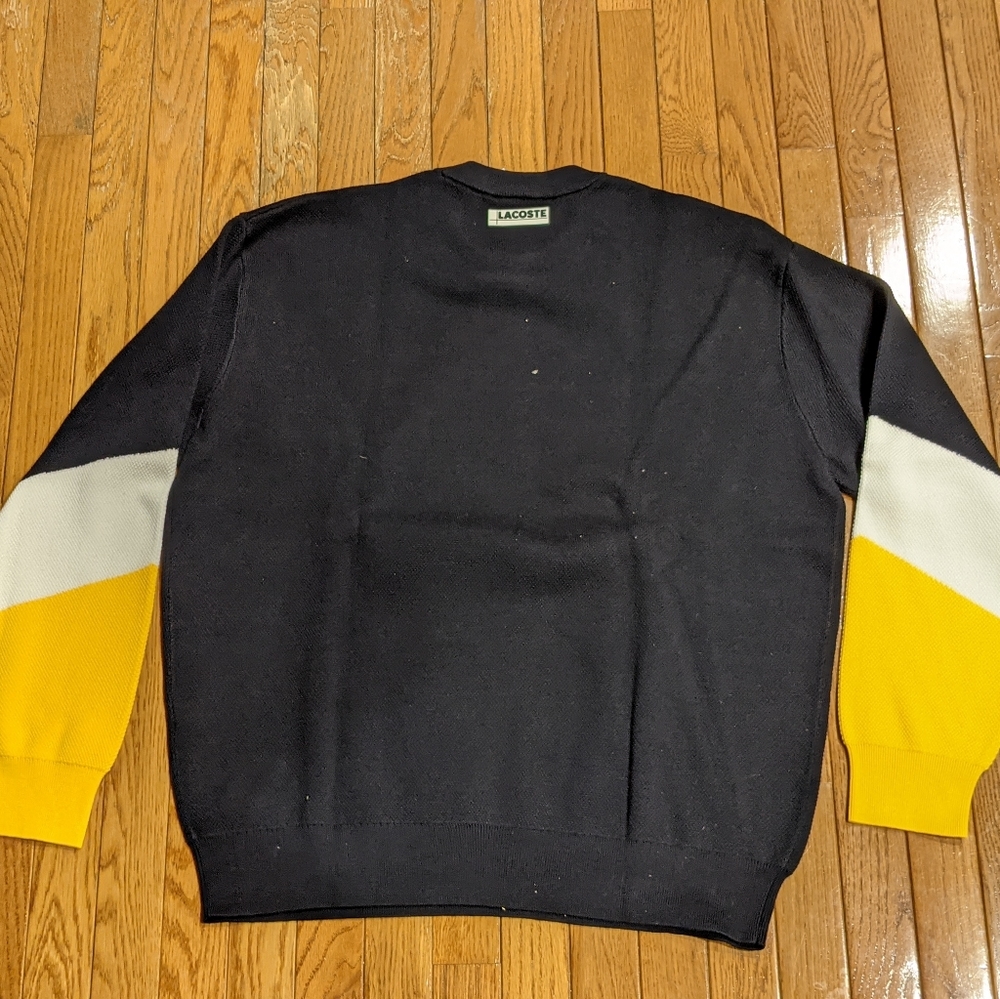 Men's Lacoste Colorblock Crew Neck Sweater - Picture 5 of 5